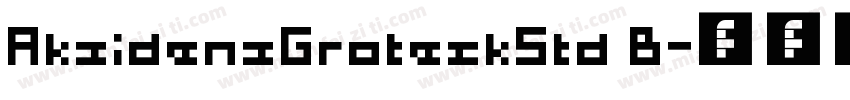 AkzidenzGroteskStd B字体转换